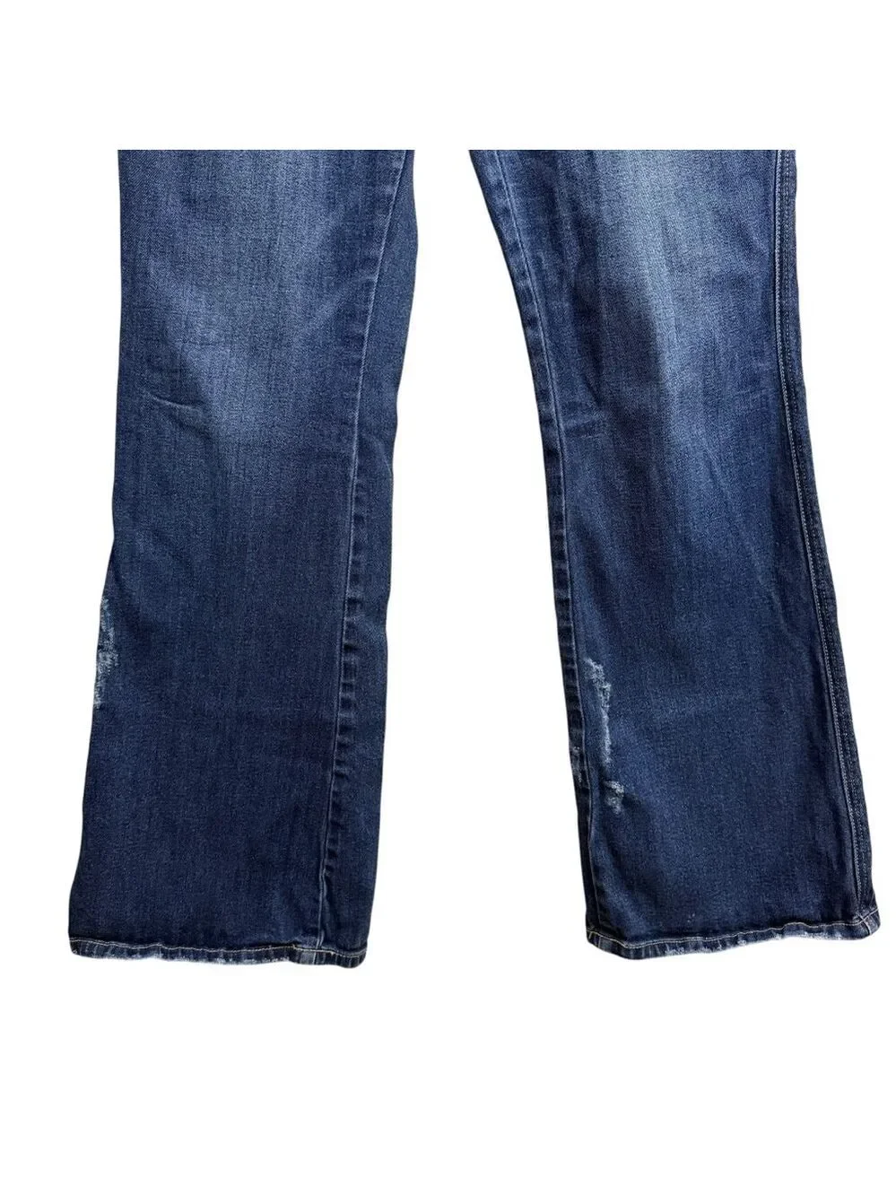 KanCan Bootcut‎ Jeans Size 13/30 Distressed Medium Wash Stretch Denim